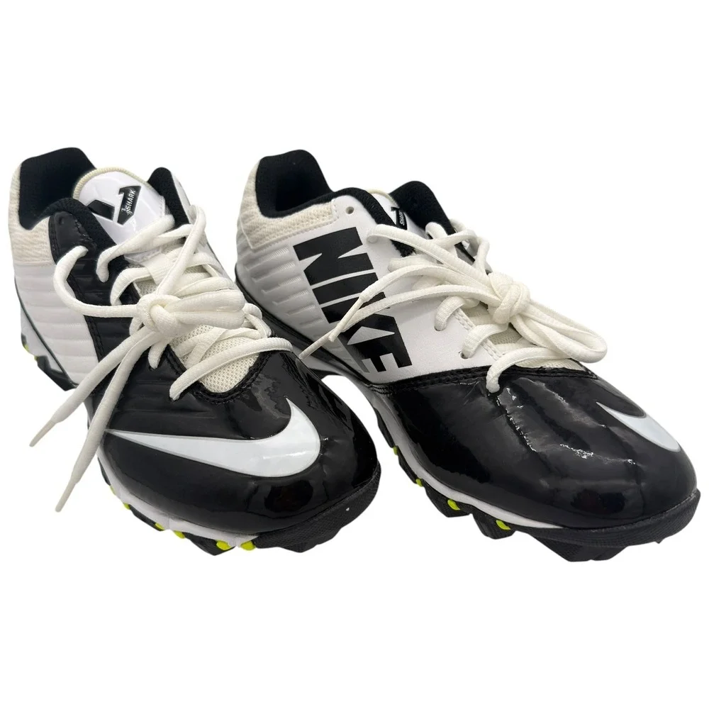 Nike Shark Football Cleats Black White Volt FastFlex Youth Size 5Y 643161-110